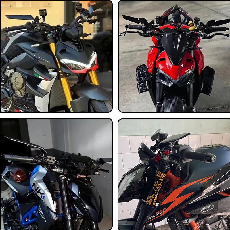 For Honda ADV150 XADV750 350 X-ADV 750 PCX 160 150 125 Universal Motorcycle Mirror Wind Wing side Rearview Reversing mirror
