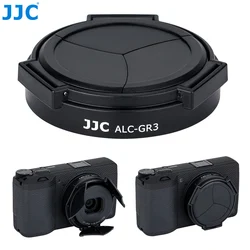 JJC Auto Copriobiettivo per Ricoh GR III GR3 HDF GR IIIx GR3x HDF Fotocamera Automatico Copriobiettivo Protezione Accessori Fotografia