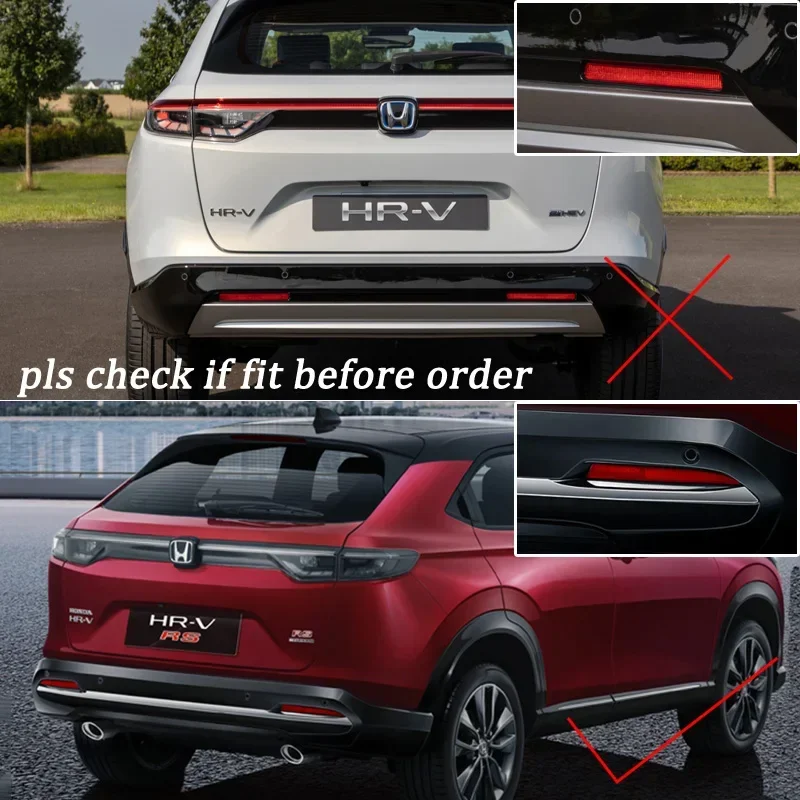 

Автомобильные светодиодные лампы заднего бампера 12 В для Honda HRV 2022-2023 RS, стоп-сигнал, указатель поворота, резервный отражатель, задние фонари, автомобильные противотуманные фары