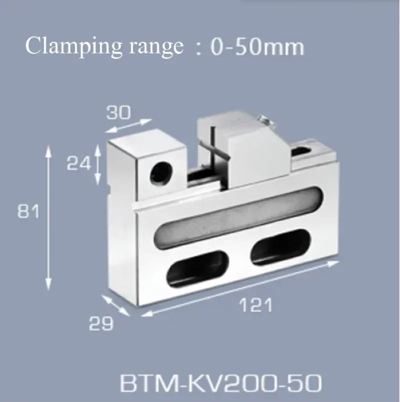 

CNC Wire EDM High Precision Vise Stainless Steel 2" Jaw Opening 0-50mm 0-100mm Clamping