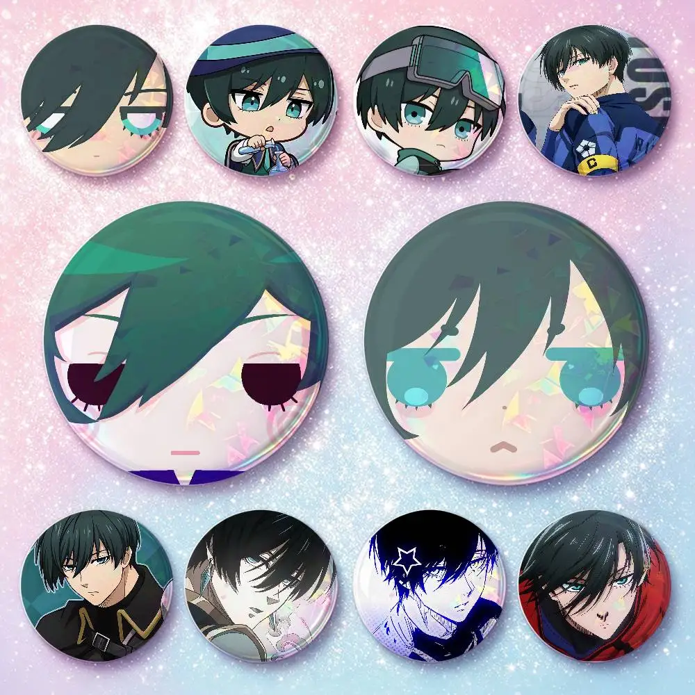 Cartoon R-Rin I-Itoshi Badges Button Round Creative Pin Brooch Badge Bag Decor Accessories Fans Collect Friends Gifts