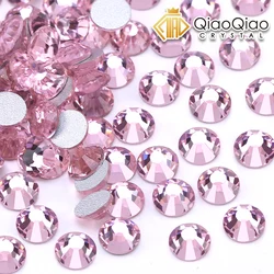 SS4-SS34 Pink / Light Rose Color Rhinestone for Nail Art, Flat back Non Hotfix Glue on Nail Art Rhinestones Crystals Stones