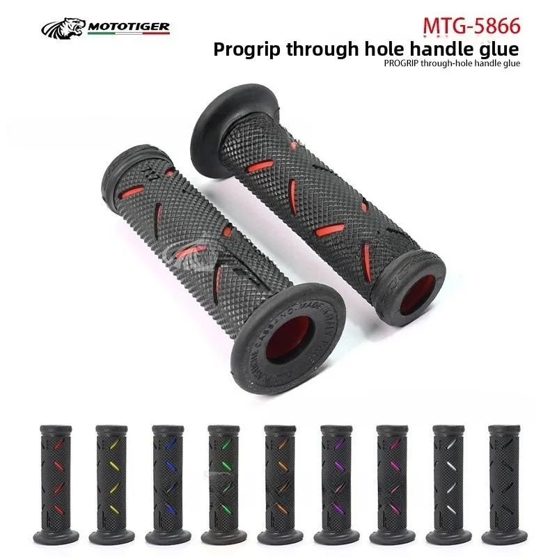 1 Pair for Universal Motorcycle Grips Handlebar Rubber Modification Accessories Moto Motocross Handles MOTO-GP New Italian Model