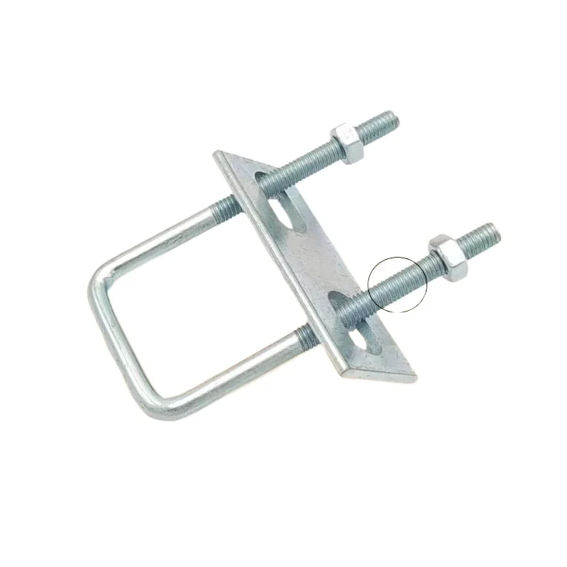 Galvanized Right-angle U-bolt,U-shaped Buckle,Screw,Square Buckle,Pipe Clamp(Electric Vehicle Parts & Accessories) M6-8-10-12