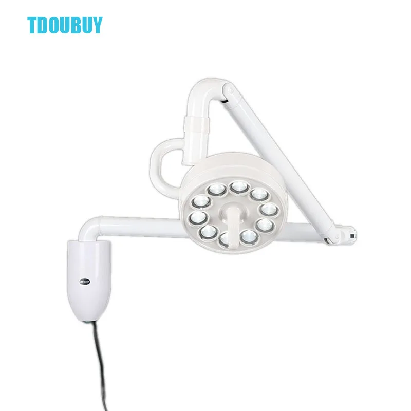 TDOUBUY 30W Hochey Medical Wall Mounted Dental LED Surgical Medical Exam Light Shadowless Lamp