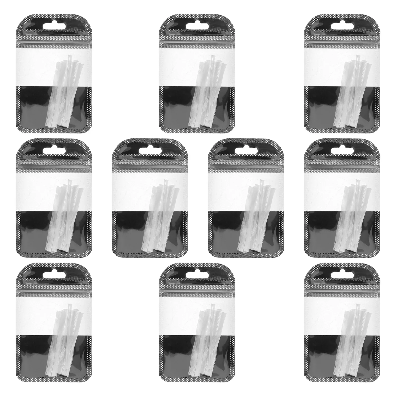 

10Packs Nail Extension Fiber Flexible Nail Polish Accessory Natural Seamless Manicure Enhancer Nails Accessories