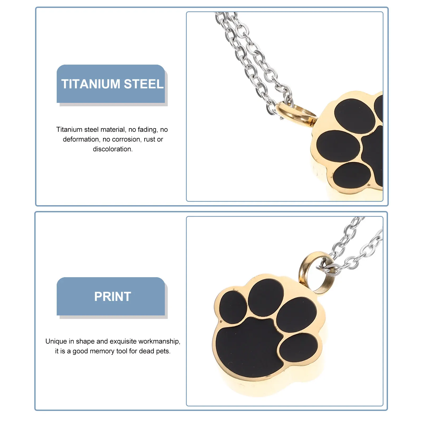 Cinerary Storage Pendant Ash Pendant Titanium Steel Pet Ash Keepsake Necklace Memorial Cremation Jewelry Creative Perfume