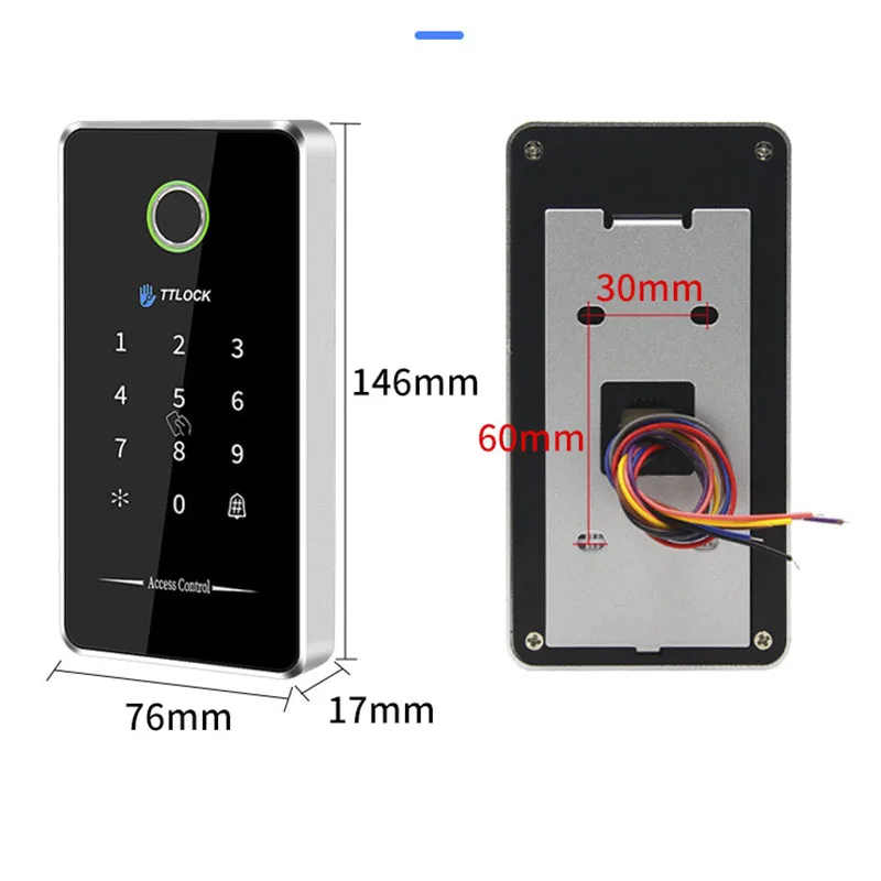 12V Waterproof Access control machine IP67 Wireless Bluetooth TTLOCK Gate Opener PC User Management