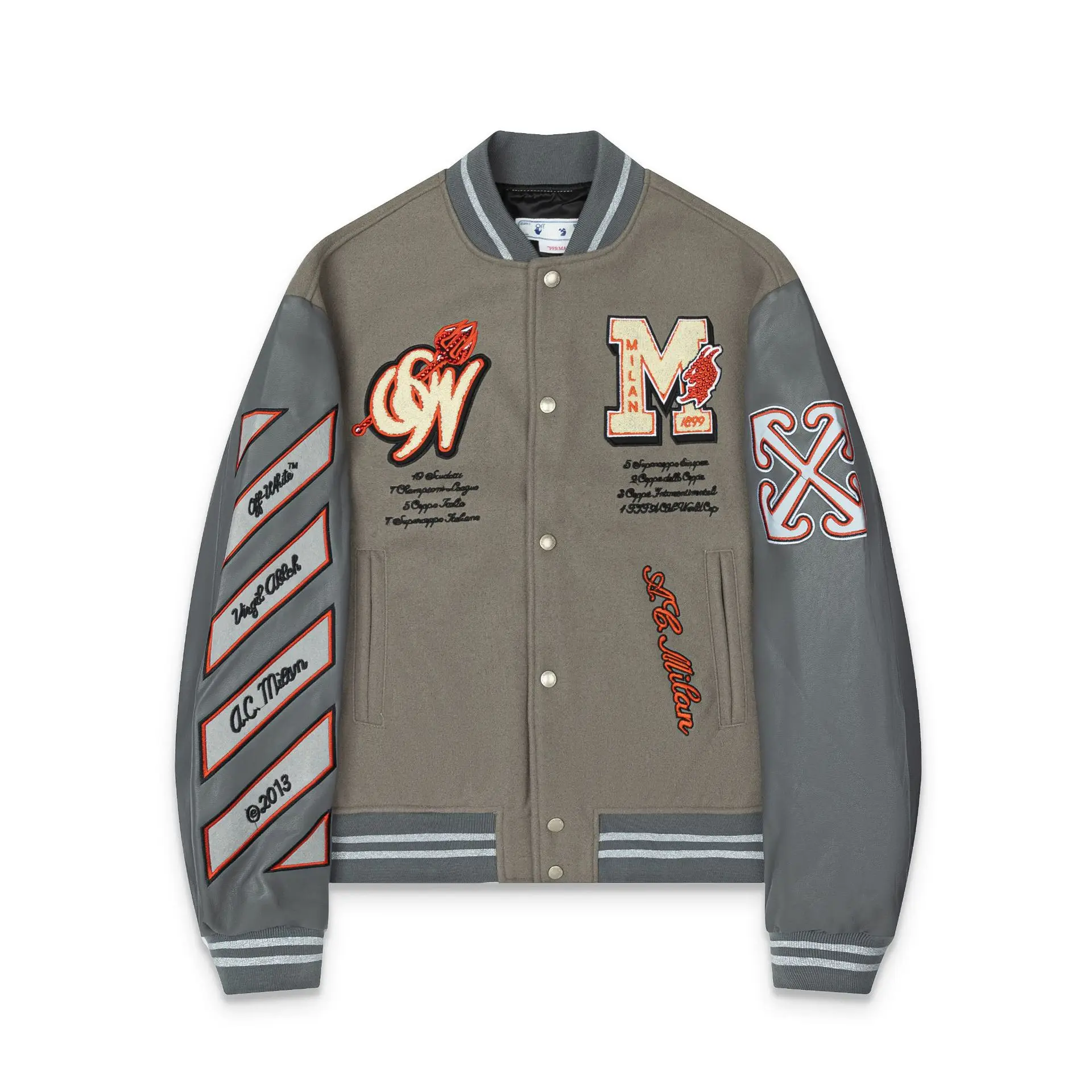 Wedone Tra Heavy Ricamo Strass Baseball Jaet Street Sle Capispalla da uomo Lungo modello a strisce Sve Materiale PU