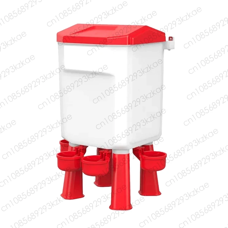 Hanging Chicken Waterer Plastic Chicken Water Poultry Drinker Detachable Legs for Chicken Turkey Goose Duck Pigeon 7L