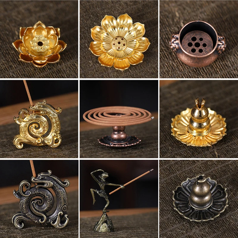 Lotus Flower Snail Frog Elephant Waterdrop Tortoise Lion Ants Shape Incense Incense Burner Stick Holder Incense Base Plug