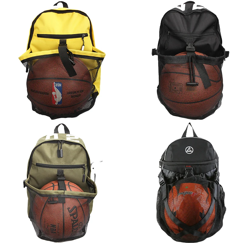 20-25L Portable Drawstring Basketball Backpack Mesh Bag , with Kettle Pocket  Rucksack Outdoor Sports Traveling Gym Yoga