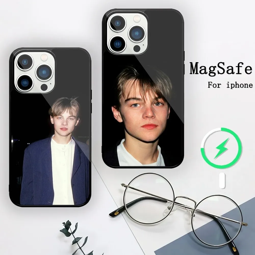 Actors Leonardo DiCaprio Classic Phone Case For iPhone 11 12 13 14 15 Mini Pro XS Max X S Plus XR Magnetic Attraction Shell