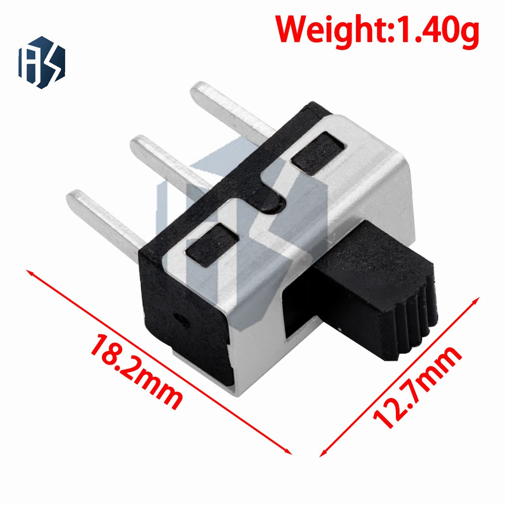 10PCS SS12D10 SS12D11 SS12D06 Toggle Switch 3Pins Straight Feet Handle High 5mm Spacing Of 4.7mm 3A 250V SS12D10 Power Switches