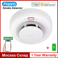 2023 Aqara Smoke Detector Zigbee 3.0 Smart Compatible Fire Alarm Monitor Sound Alert Works With Xiaomi mijia And IOS Homekit APP