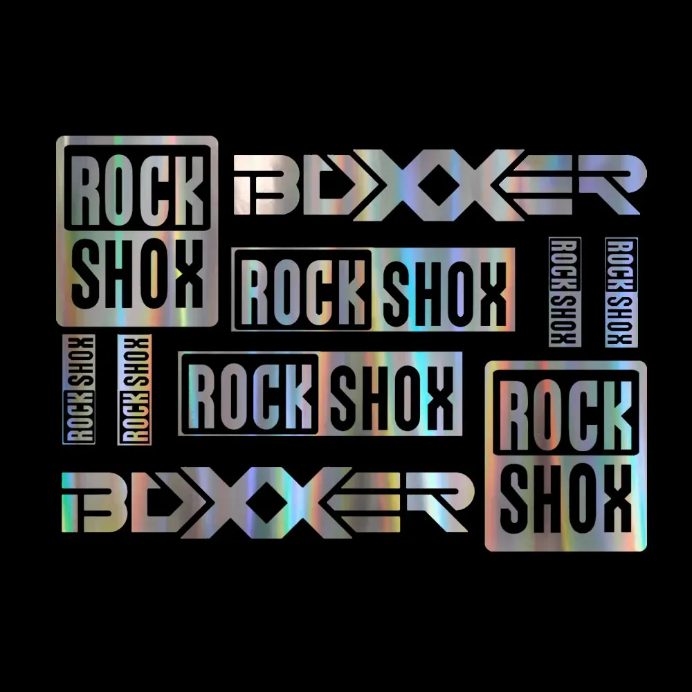 10pcs for Rock Shox Boxxer Bicycle Forks Decals Stickers Graphic Set Vinyl Logo