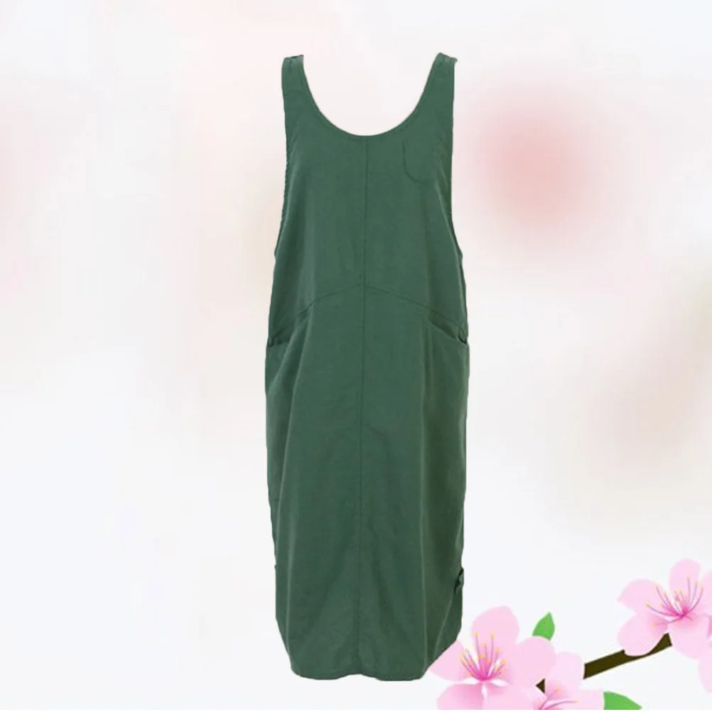 

Cotton Linen Apron Japanese Style Solid Color Cross Back Kitchen Cooking Oil Resistant Washable Camping Apron Home Utility