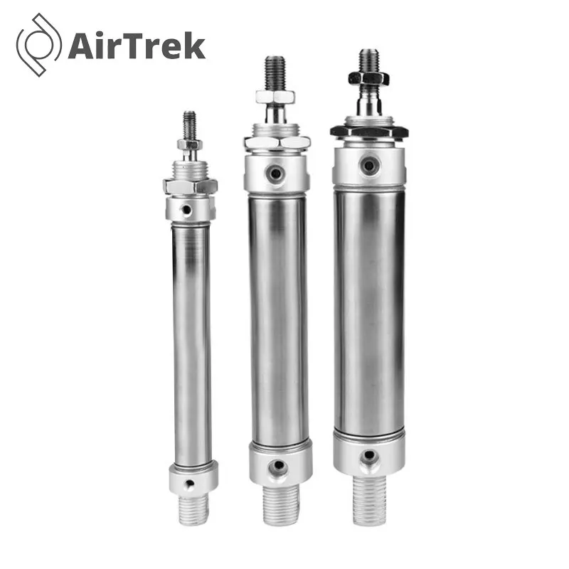 

Stainless Steel Double Action Pneumatic Cylinder MA Type with Magnet Bore 16/20/25/32/40mm, Stroke 25/50/75/100/125/150/175mm