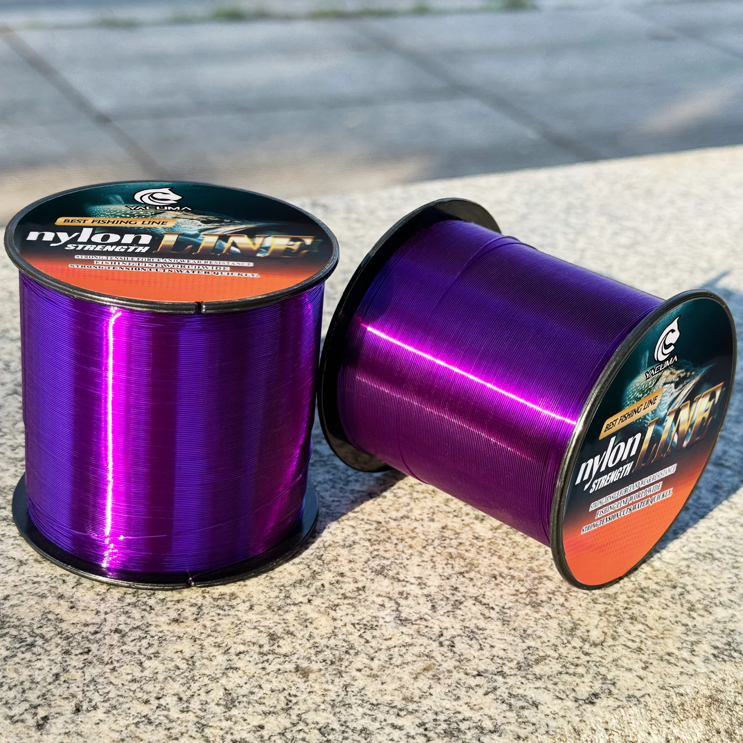 YACUMA 300M/500M Starke Nylon-Monofilament-Angelschnur, glatt und mit geringer Dehnung, für Süßwasser- und Salzwasser-Angelzubehör – Detail 6