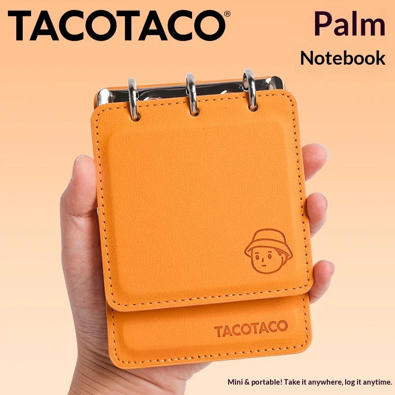 Mini Loose Leaf Notebook Portable Pocket Notepad Simple Leather Diary For Office Travel Daily Use