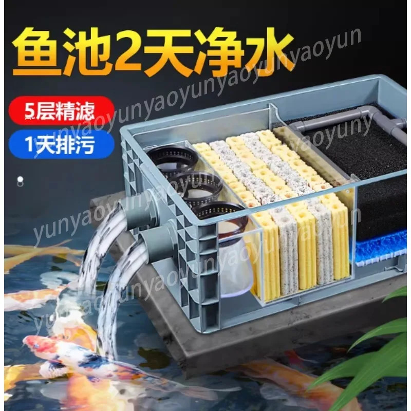 

Фильтр для аквариума, система циркуляции воды для пруда, оборудование для экологической очистки воды в пруду