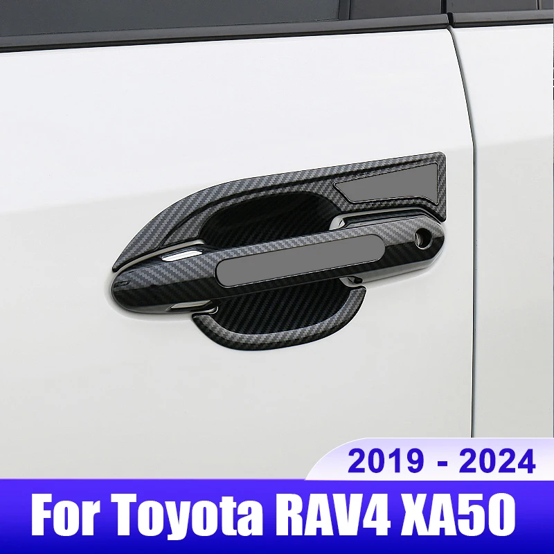 For Toyota RAV4 2019 2020 2021 2022 2023 2024 RAV 4 XA50 Hybrid Car Door Handle Bowl Cover Protection Decoration Accessories