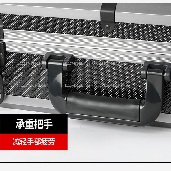 Aluminum frame Portable High waterproof and shockproof Storage Box for Tools Instrument Equipment and Family Documents