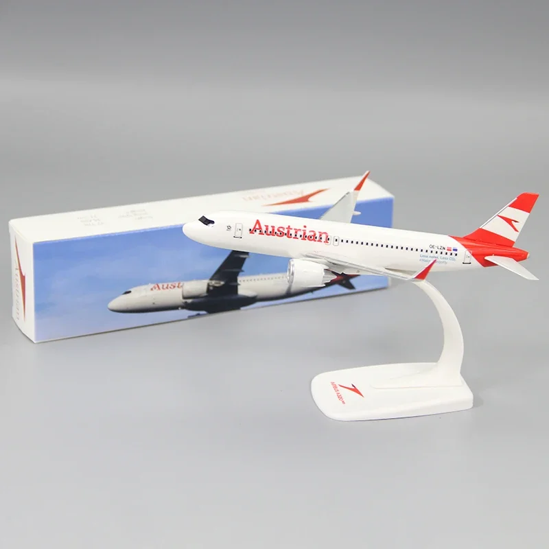 1:200 Scale A320 A320neo Austrian Airplane Aircraft Plane ABS Plastic Assembly Model Toy