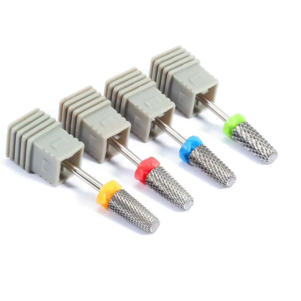 New Silver 2Way 5 IN 1 Carbide multi-function Round Tungsten Carbide nail milling drill bits Double hand use