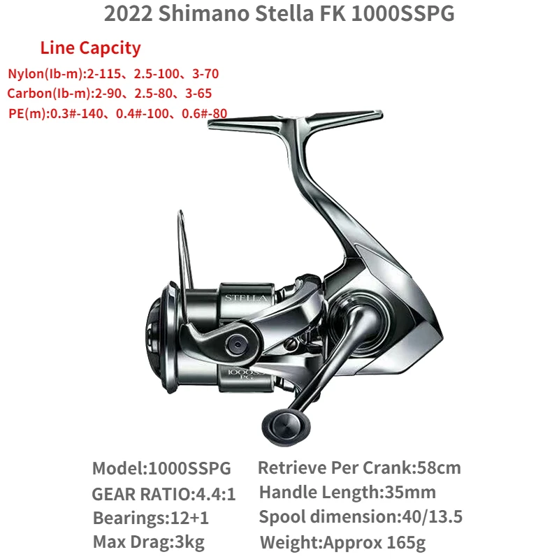 New 2022 Shimano STELLA FK 1000-5000 Saltwater Spinning Fishing Reel