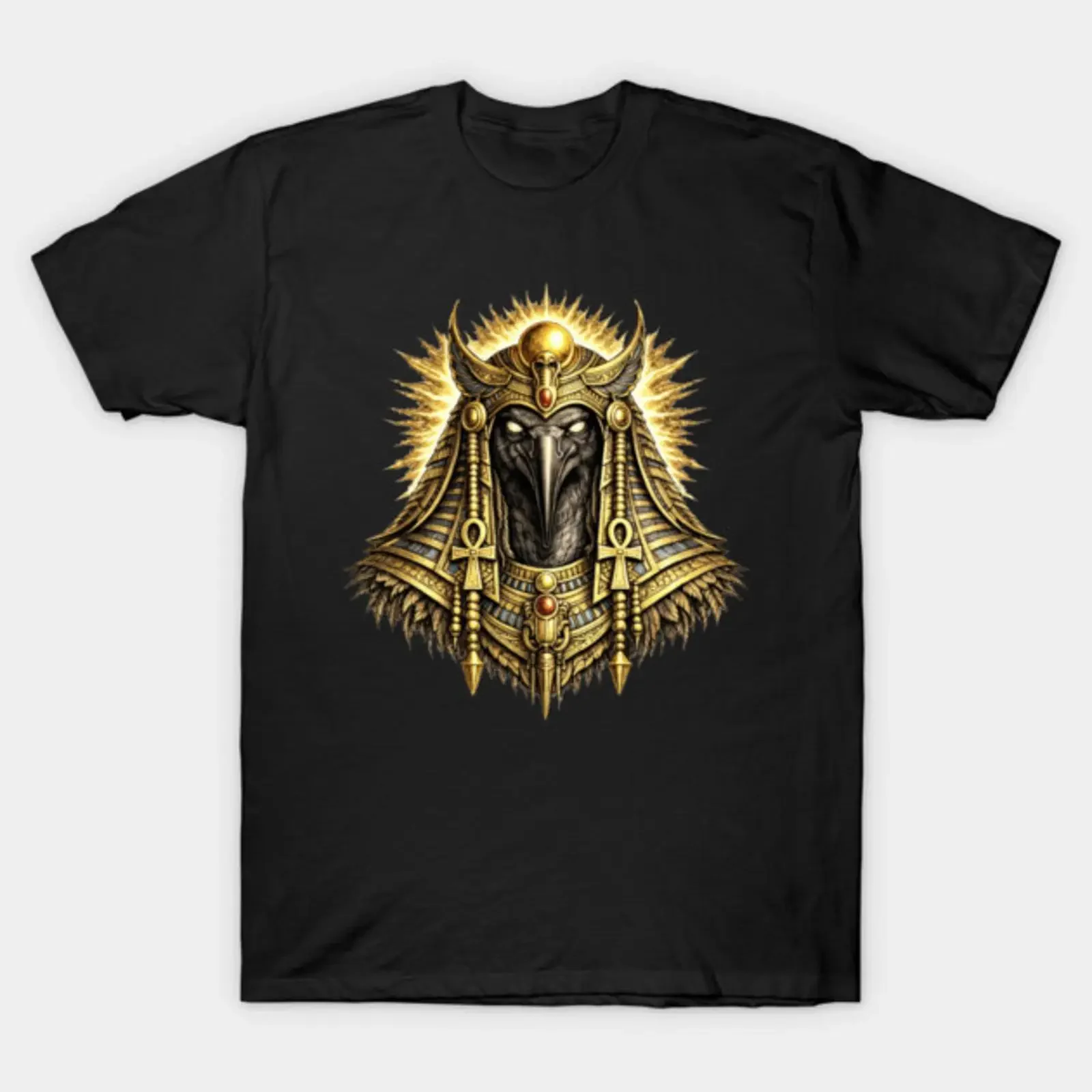 Horus Sky God ÓDINNSONN T Shirt vintage Washed fashion homme Soft Breathable Versatile graphic Stretched Stylish Slightly