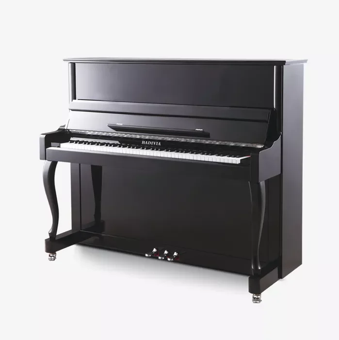 

88-Key Black High-Gloss Upright Piano Spruce Soundboard Five Solid Wood Backposts 18-Layer Hardwood Hot-Pressed Pinblock BL-K2