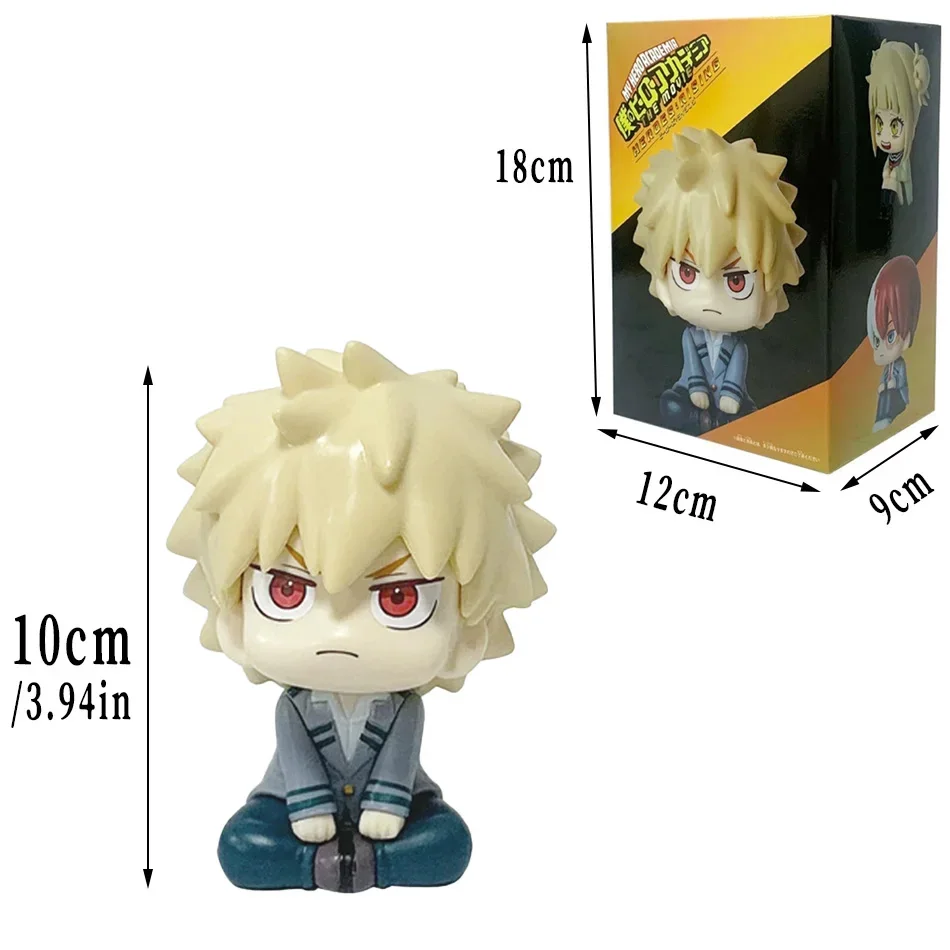 Q Version My Hero Academia Figure, Deku Katsuki Bakugo Todoroki Shoto Anime Action Figure, Collectible Model Toy, Christmas Gift view 5