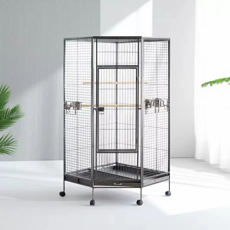 

Guangdong factory source wholesale large pet cage metal household bird cage starling parrot special luxury bird cage
