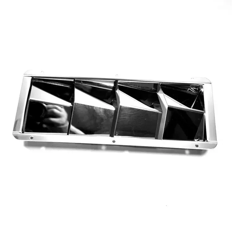 Rectangular Stainless Steel 4-bar Ventilation Board, Hardware Accessories for Ships and Yachts