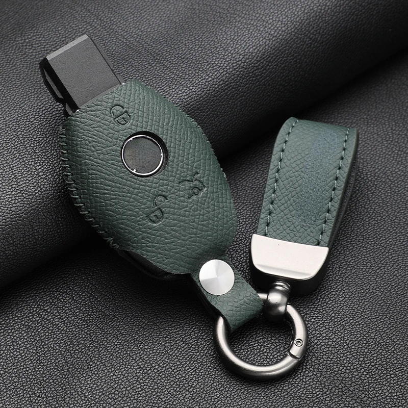 

Suitable For Mercedes Benz Glc260 Glc30 Leather Old Key Car Remote Key Case Cover Multiple Styles and Colors Available