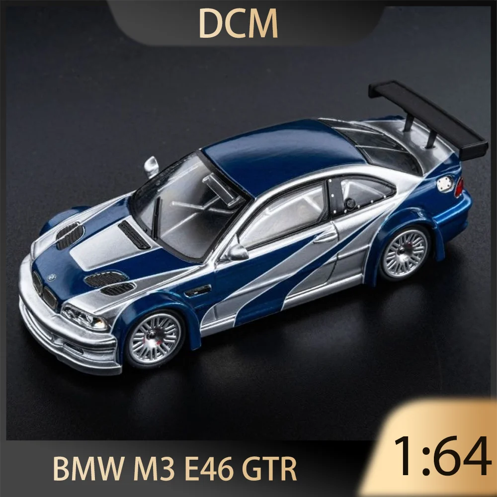 

DCM 1:64 BMW M3 E46 GTR Need for Speed ​​Dressing Alloy Premium Diecast Vehicle Model Toys Collectible Display Piece