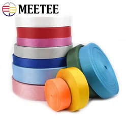 45Meters Colorful Nylon Webbing Strap 20-50mm Decor Ribbon Backpack Safety Belt Bias Binding Tape DIY Clothes Sewing Accessories