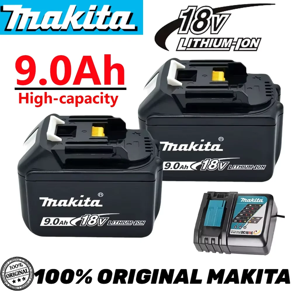

Original Makita 9Ah for Makita 18V Battery BL1830B BL1850B BL1850 BL1840 BL1860 BL1815 Replacement Lithium Battery