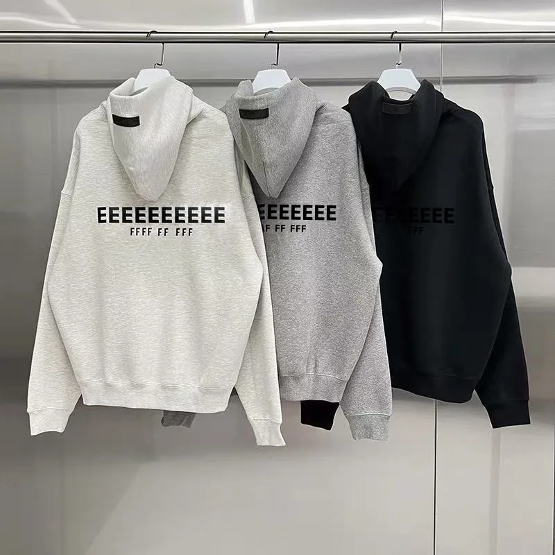 الموسم 8 العلامة التجارية الكلاسيكية الرجال هوديس تصميم فاخر الجبهة والخلفية صف مزدوج أفخم رسالة هوديي شارع العليا زوجين هوديس مجموعة #1