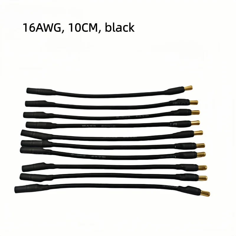 5Pcs 10cm 3.5mm Banana Head Motor Extension Cable 16AWG Soft Silicone Wire for Brushless motor Model Aircraft Accessories