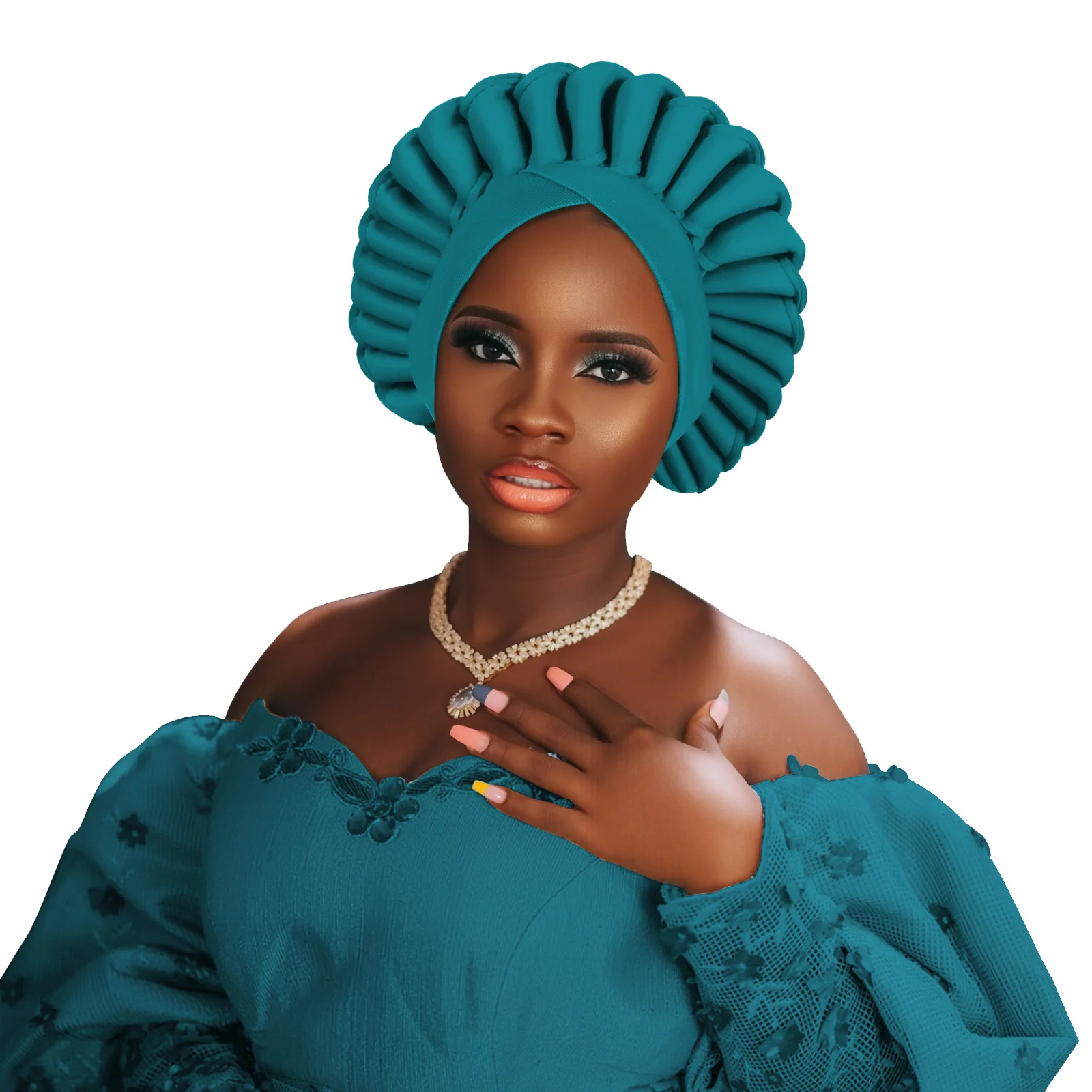 Already Made African Headtie Fashion 2025 Women's Turban Cap Female Head Wraps Nigeria Wedding Auto Geles Party Headwear Hat