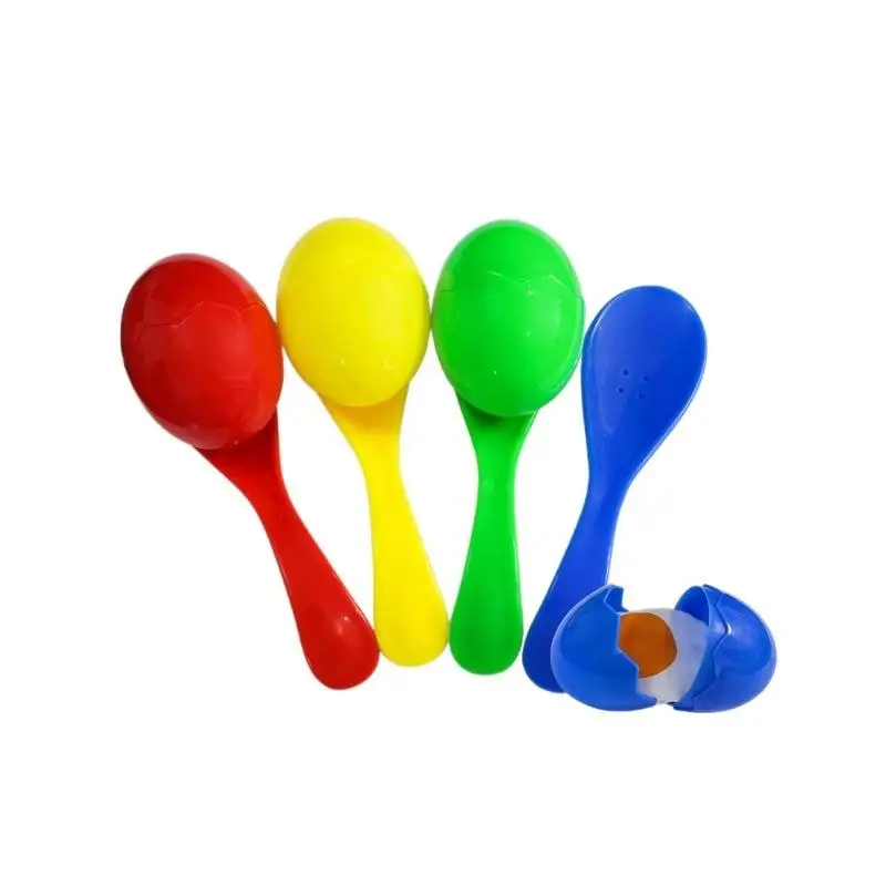 

New New Easter PP Egg Balancing Spoon Race Game Sets Fun Exercise Egg Balancing Spoon Balancing Running Competition Game