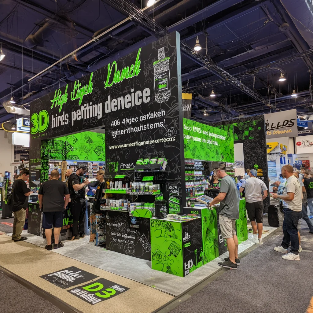 20x20ft Car Trade Show Booth Display Seg Fabric Expo Stand Fair Stall Backlit Modular Exhibition Booth