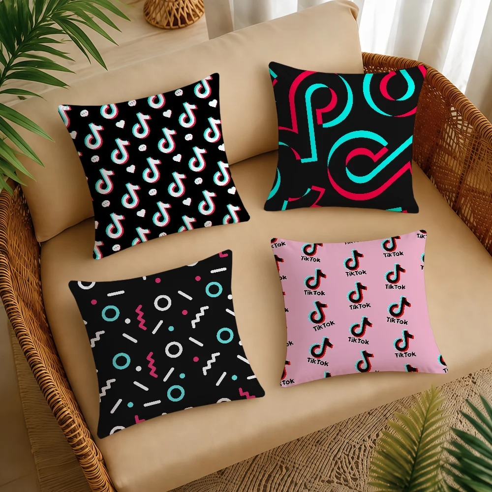 LUXURY T-TokS-ES Cushion Cover Square Decorative Throw Pillow Case Sofa Bed Living Room Anniversary Gifts