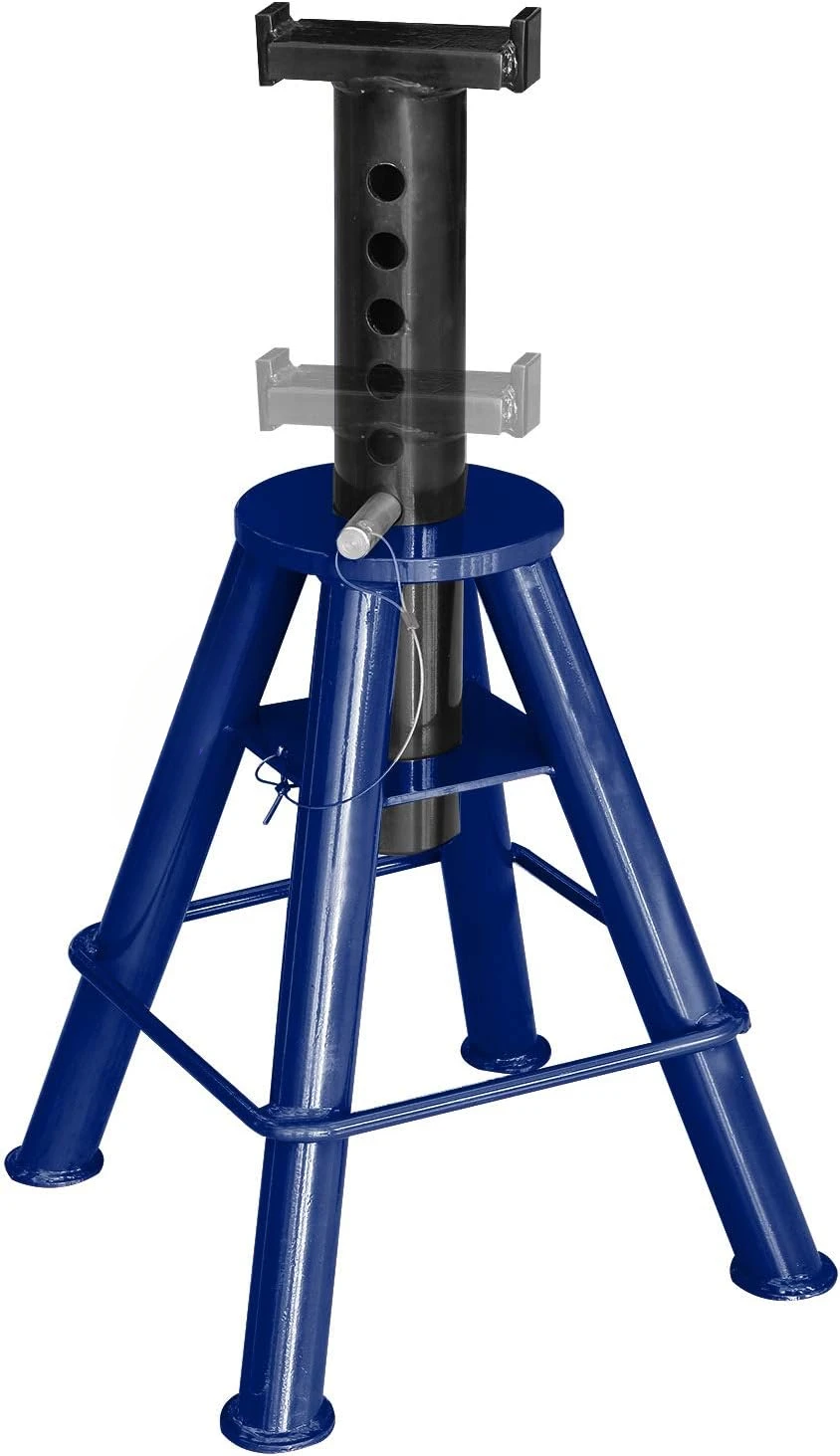 10 Ton (20,000 lb) Capacity Heavy Duty Steel Jack Stands, Medium Profile, 2 Pack, T70071 , Blue