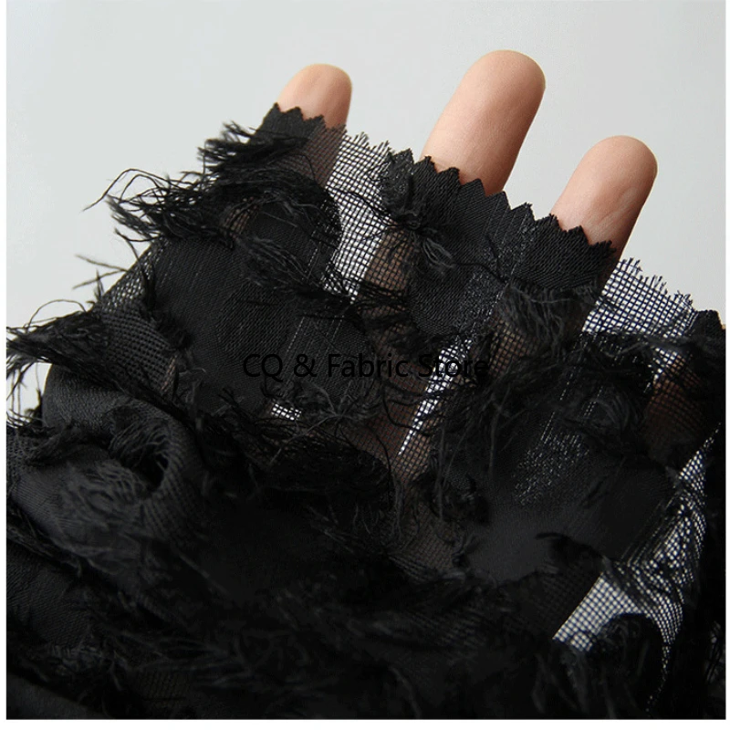 Tessuto jacquard con nappe per abiti, cucito fai da te, tessuto stilista al metro
