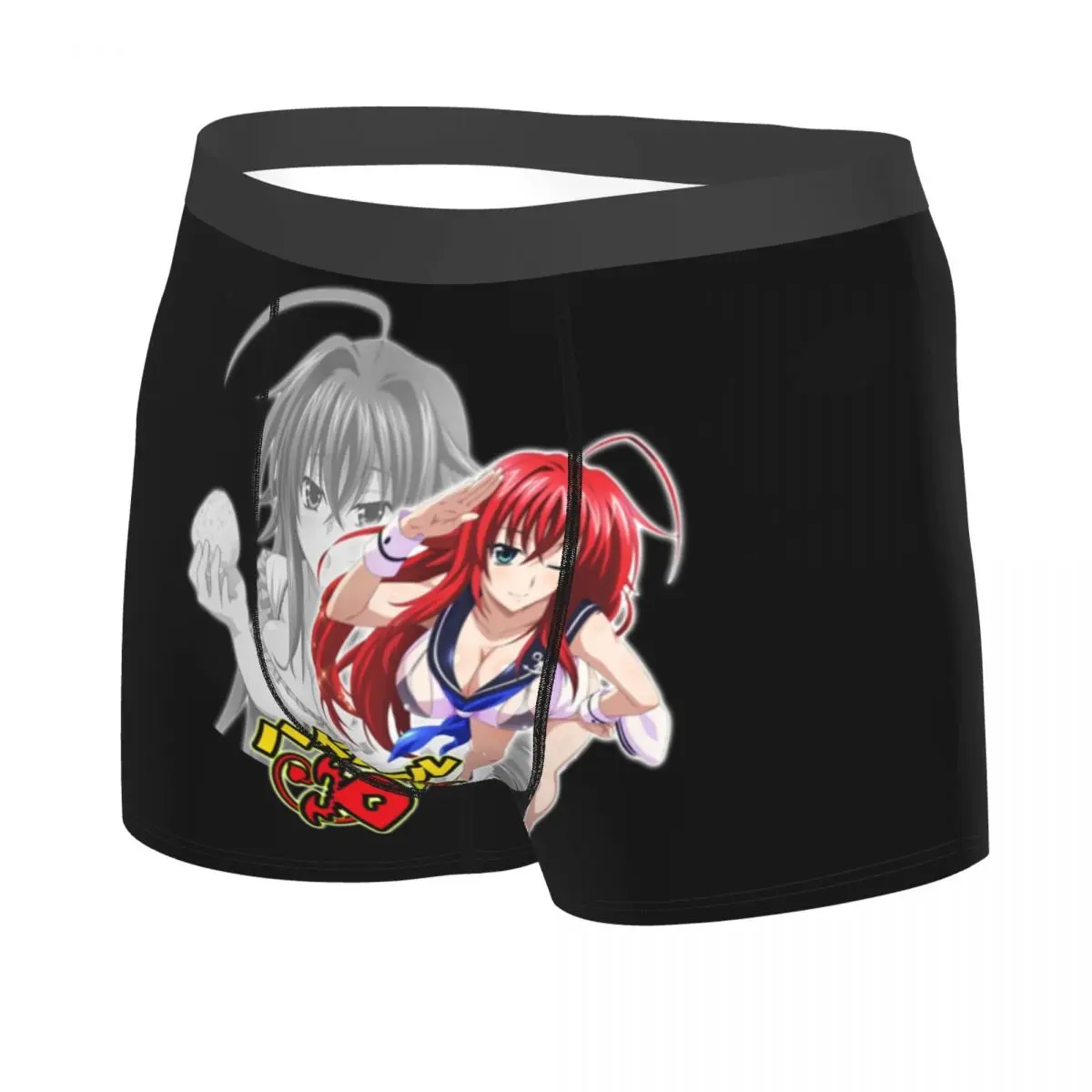 Custom Male Sexy Sexy Girl High School Japanese Anime Dxd Silhouette Underwear Boxer Briefs Men Soft Shorts Underpants