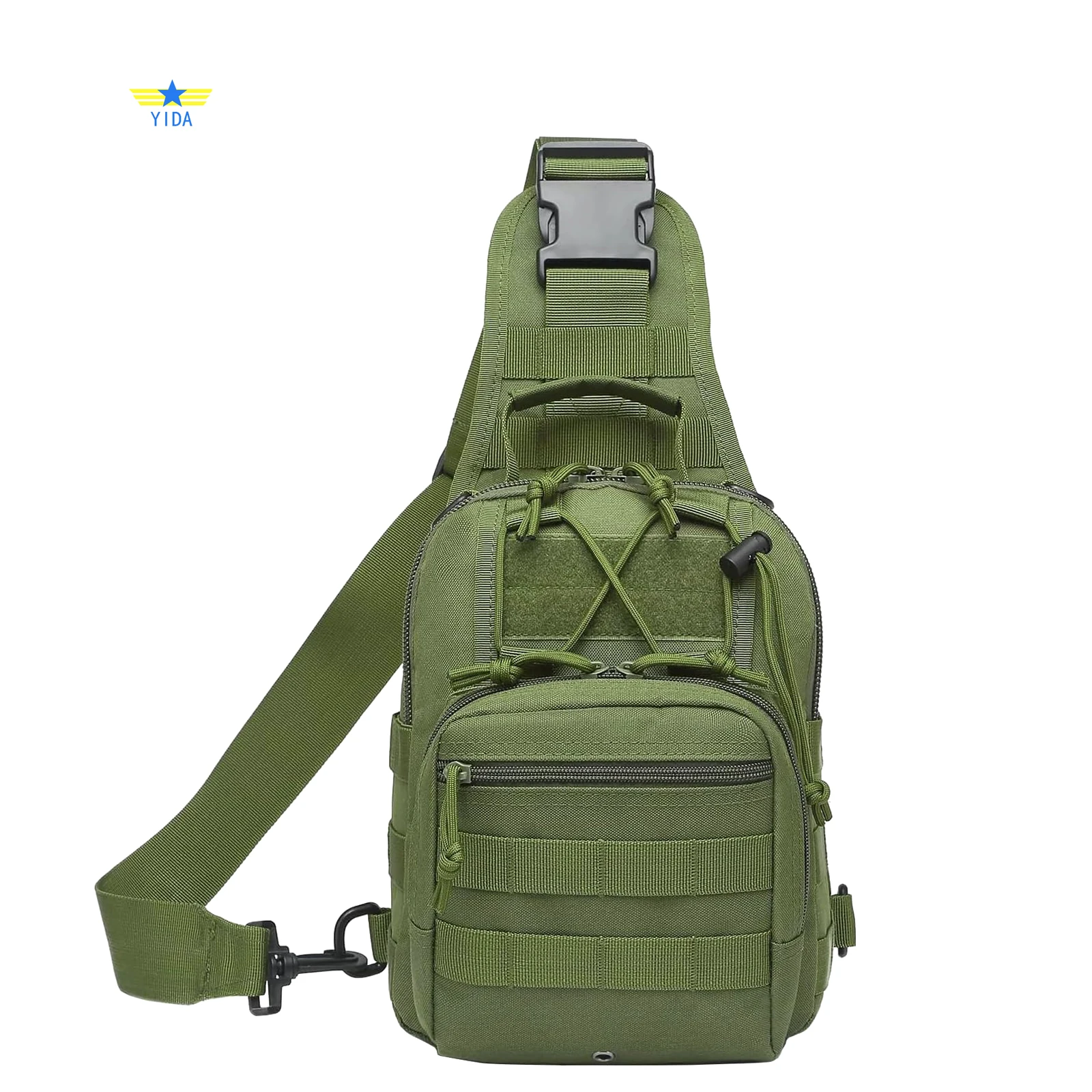 Men Tactical Sling Backpack Waterproof Crossbody Chest Pack Single Shoulder Sports Bag for Hiking Camping Travel and Daily Carry