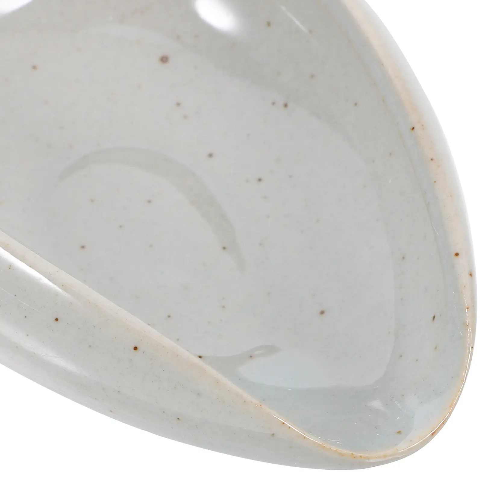 Premium Ceramic Coffee Bean Tray Dosing Cup for Weighing Beans Grounds Holding Tea Leaves Non-Roll Design Glossy Finish Home Bar